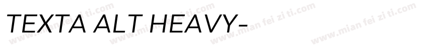 TEXTA ALT HEAVY字体转换